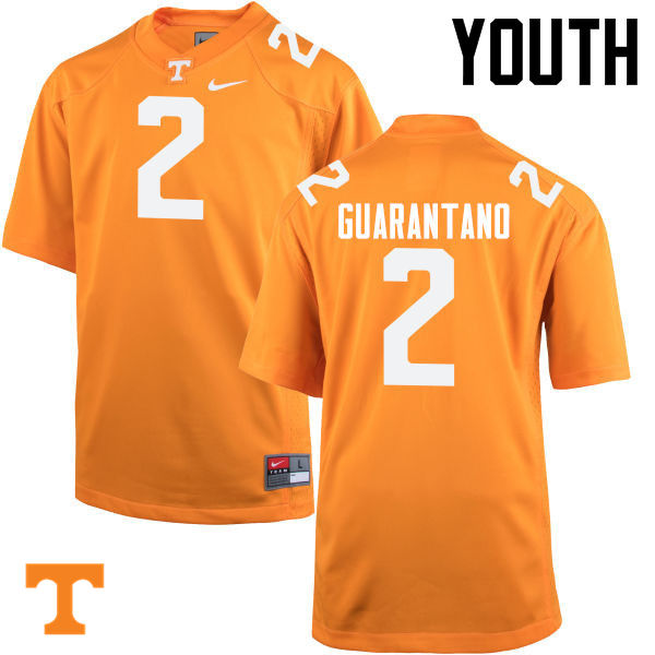 Youth #2 Jarrett Guarantano Tennessee Volunteers College Football Jerseys-Orange - Click Image to Close